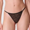 Pack de 2 tangas de encaje con remolinos – Negro Pack de 2 tangas de encaje con remolinos – Negro
