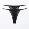 Pack de 2 tangas de encaje Lacey – Negro Pack de 2 tangas de encaje Lacey – Negro