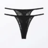 Pack de 2 tangas de encaje Lacey – Negro Pack de 2 tangas de encaje Lacey – Negro