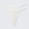 Pack de 2 tangas de encaje transparente – Blanco Pack de 2 tangas de encaje transparente – Blanco