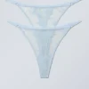 Pack de 2 tangas de encaje Zelda – Azul claro