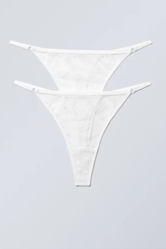Pack de 2 tangas de encaje Zelda – Blanco Pack de 2 tangas de encaje Zelda – Blanco