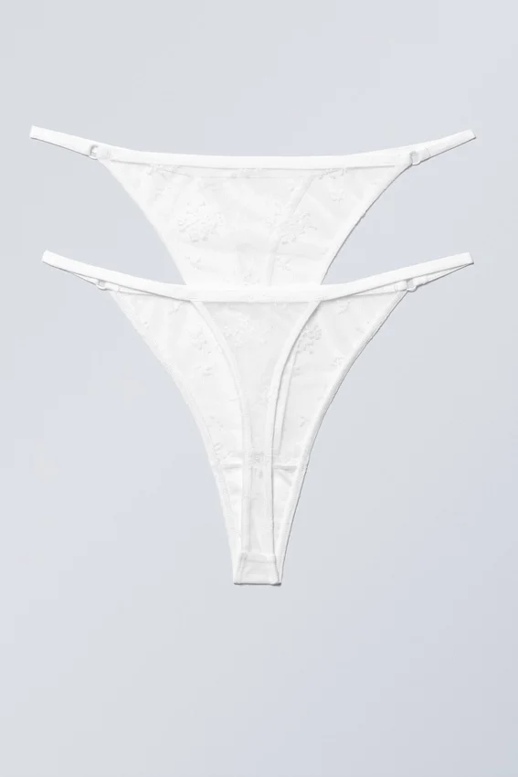 Pack de 2 tangas de encaje Zelda – Blanco Pack de 2 tangas de encaje Zelda – Blanco