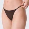 Pack de 2 tangas de malla de talle medio – Negro Pack de 2 tangas de malla de talle medio – Negro