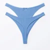 Pack de 2 tangas de talle bajo Pearl – Azul empolvado