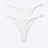 Pack de 2 tangas de talle medio con ribete – Blanco Pack de 2 tangas de talle medio con ribete – Blanco