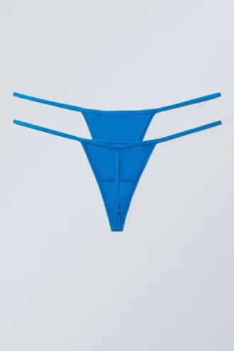 Pack de 2 tangas minimalistas – Azul brillante