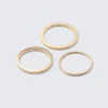Pack de 3 anillos minimalistas de acero – Dorados Pack de 3 anillos minimalistas de acero – Dorados