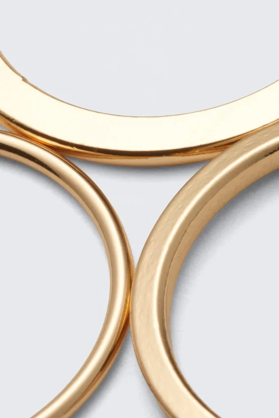 Pack de 3 anillos minimalistas de acero – Dorados Pack de 3 anillos minimalistas de acero – Dorados