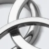 Pack de 3 anillos minimalistas de acero – Plata Pack de 3 anillos minimalistas de acero – Plata