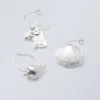 Pack de 3 aros de concha – Plata Pack de 3 aros de concha – Plata