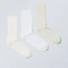 Pack de 3 calcetines acanalados – Mezcla de blancos Pack de 3 calcetines acanalados – Mezcla de blancos