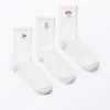 Pack de 3 calcetines bordados – Blanco – Mezcla bordada Pack de 3 calcetines bordados – Blanco – Mezcla bordada