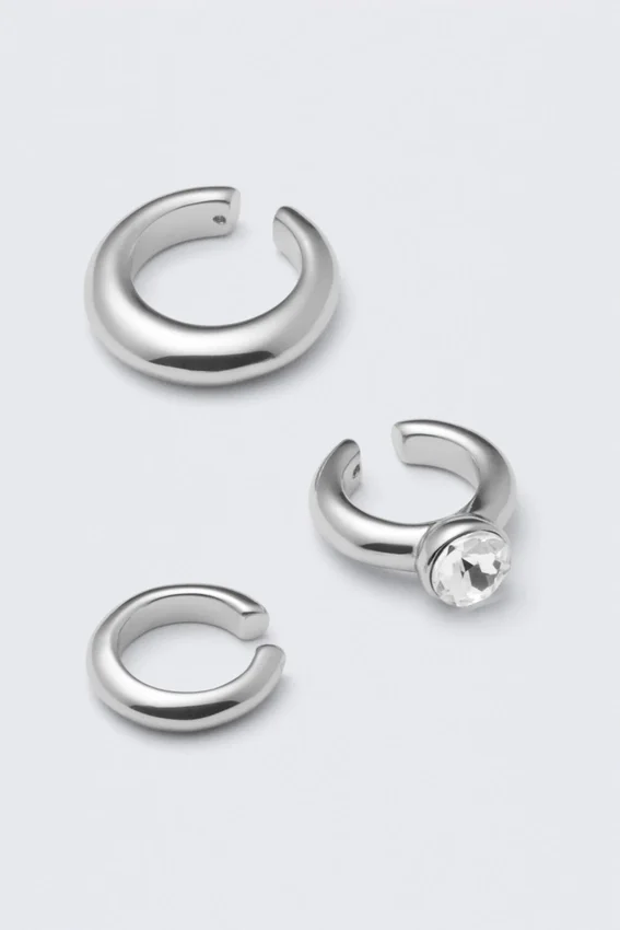 Pack de 3 ear cuffs surtidos – Plata Pack de 3 ear cuffs surtidos – Plata