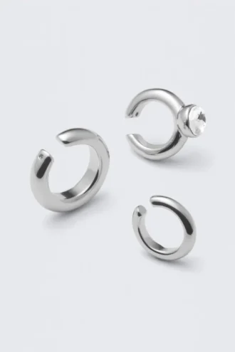 Pack de 3 ear cuffs surtidos – Plata