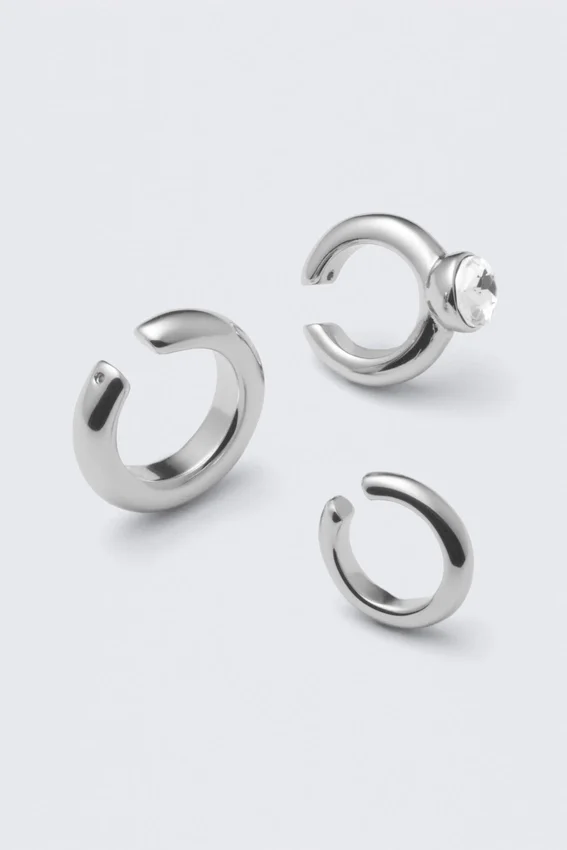 Pack de 3 ear cuffs surtidos – Plata Pack de 3 ear cuffs surtidos – Plata