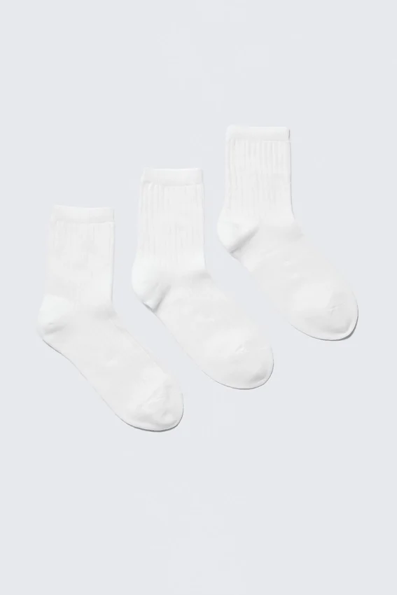 Pack de 3 pares de calcetines cortos Bella – 3 x blanco Pack de 3 pares de calcetines cortos Bella – 3 x blanco
