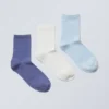 Pack de 3 pares de calcetines cortos Bella – Mezcla de azules