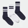 Pack de 3 pares de calcetines deportivos a rayas – Combinación de rayas Pack de 3 pares de calcetines deportivos a rayas – Combinación de rayas