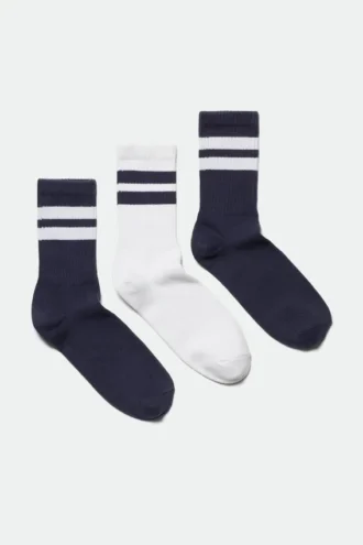 Pack de 3 pares de calcetines deportivos a rayas – Combinación de rayas