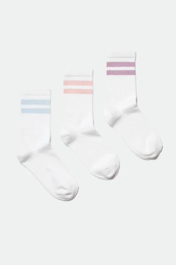 Pack de 3 pares de calcetines deportivos a rayas – Multicolor Pack de 3 pares de calcetines deportivos a rayas – Multicolor