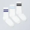 Pack de 3 pares de calcetines deportivos a rayas – Rayas azules y negras