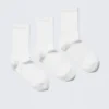 Pack de 3 pares de calcetines deportivos acanalados – Blanco Pack de 3 pares de calcetines deportivos acanalados – Blanco