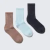 Pack de 3 pares de calcetines deportivos – Teja/Azul claro/Azul oscuro Pack de 3 pares de calcetines deportivos – Teja/Azul claro/Azul oscuro