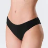 Pack de 3 slips brasileños de algodón Inez – Negro Pack de 3 slips brasileños de algodón Inez – Negro