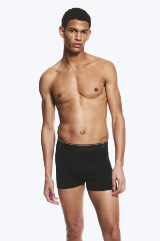 Pack de 3 slips bóxer con logotipo – Negro