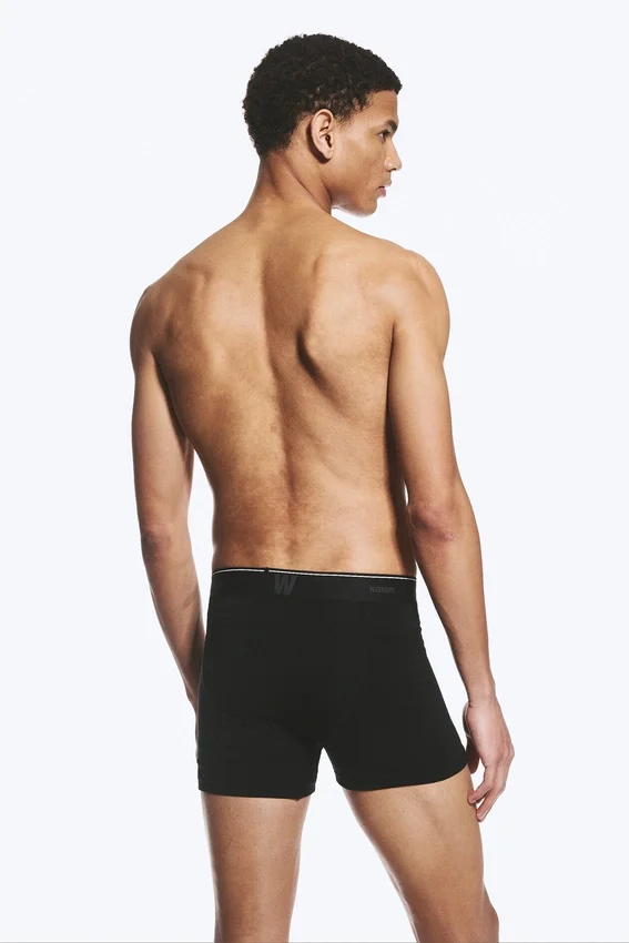 Pack de 3 slips bóxer con logotipo – Negro Pack de 3 slips bóxer con logotipo – Negro