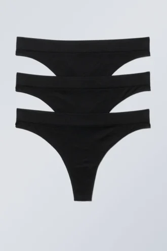 Pack de 3 tangas Cat Soft – Negro