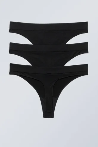 Pack de 3 tangas Cat Soft – Negro