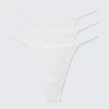 Pack de 3 tangas de algodón acanalado Stella – Blanco Pack de 3 tangas de algodón acanalado Stella – Blanco