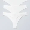 Pack de 3 tangas de talle alto sin costuras Cat Soft – Blanco Pack de 3 tangas de talle alto sin costuras Cat Soft – Blanco