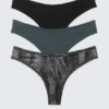 Pack de 3 tangas micro Soul – Negro/Azul/Gris arrugado Pack de 3 tangas micro Soul – Negro/Azul/Gris arrugado
