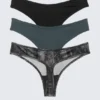 Pack de 3 tangas micro Soul – Negro/Azul/Gris arrugado Pack de 3 tangas micro Soul – Negro/Azul/Gris arrugado