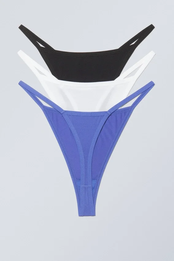 Pack de 3 tangas Soul – Blanco, negro y azul Pack de 3 tangas Soul – Blanco, negro y azul