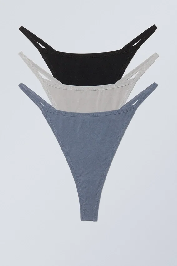 Pack de 3 tangas Soul – Gris, negro y azul Pack de 3 tangas Soul – Gris, negro y azul