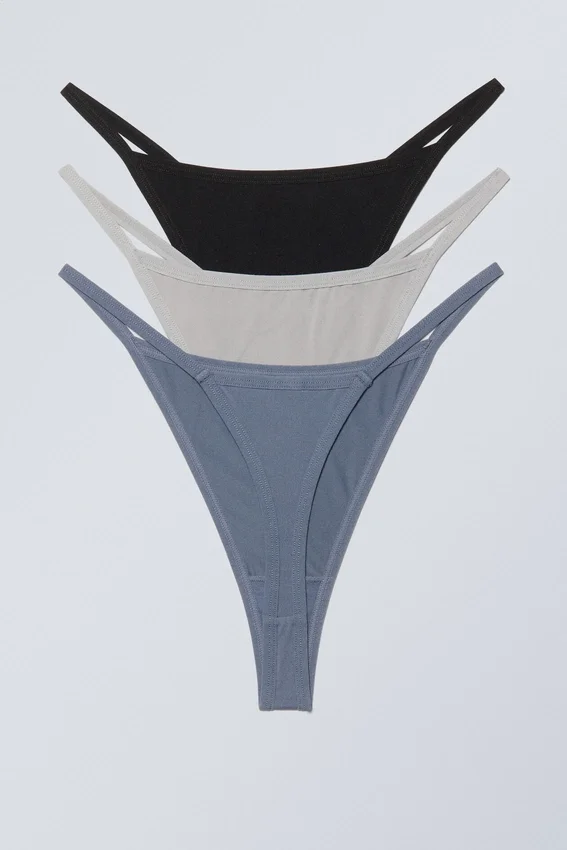 Pack de 3 tangas Soul – Gris, negro y azul Pack de 3 tangas Soul – Gris, negro y azul