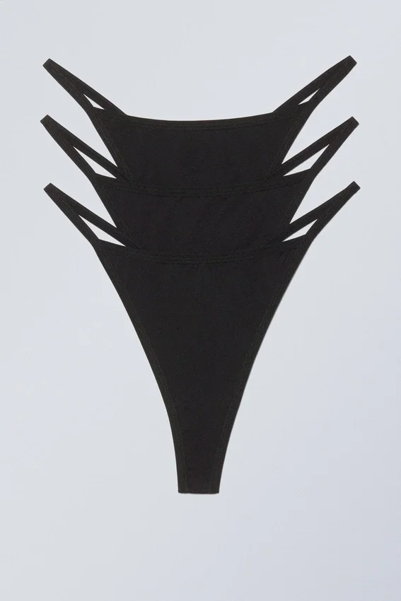 Pack de 3 tangas Soul – Negro Pack de 3 tangas Soul – Negro