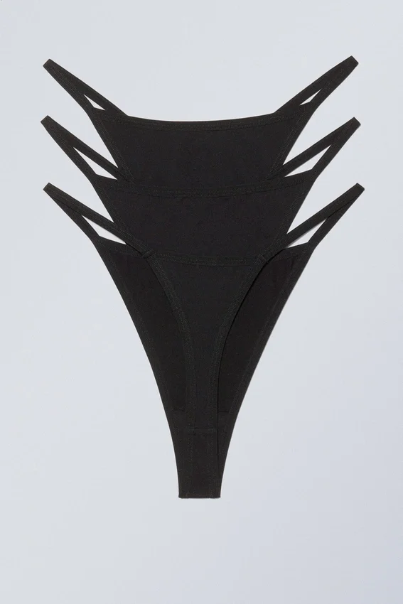 Pack de 3 tangas Soul – Negro Pack de 3 tangas Soul – Negro
