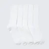 Pack de 5 calcetines acanalados – Blanco