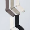 Pack de 5 calcetines acanalados – Mezcla de beige Pack de 5 calcetines acanalados – Mezcla de beige