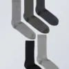 Pack de 5 calcetines acanalados – Mezcla de gris apagado Pack de 5 calcetines acanalados – Mezcla de gris apagado