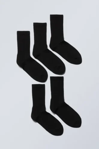Pack de 5 calcetines deportivos – Negro