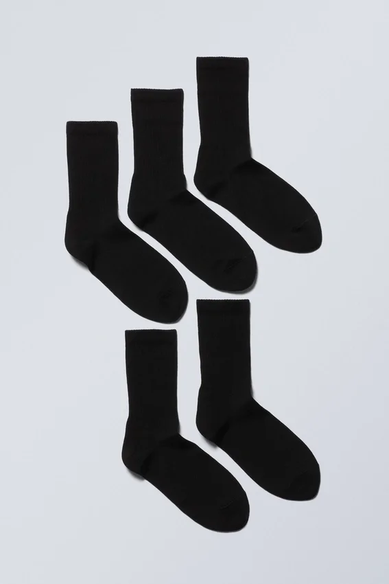 Pack de 5 calcetines deportivos – Negro Pack de 5 calcetines deportivos – Negro