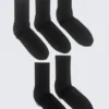 Pack de 5 calcetines deportivos – Negro