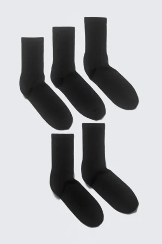 Pack de 5 calcetines deportivos – Negro