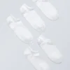 Pack de 5 pares de calcetines deportivos de algodón – Blanco Pack de 5 pares de calcetines deportivos de algodón – Blanco